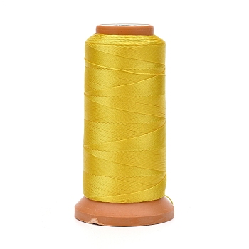 Polyester Threads, for Jewelry Making, Gold, 0.2mm, about 1093.61 yards(1000m)/roll