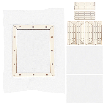 Basswood Assembled Paper Making Frame, with Gauze, Rectangle, PapayaWhip, 190x150mm