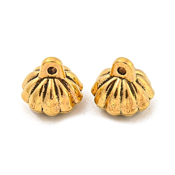 Tibetan Style Alloy Charms, Cadmium Free & Lead Free, Seedpod of the Lotus, Antique Golden, 11x10mm, Hole: 1.6mm, about 370Pcs/1000G