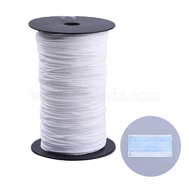 2.5mm White Elastic Fibre Thread & Cord