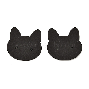 Black Cat Shape Paper Earring Display Cards