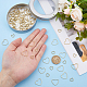 72Pcs 2 Colors Brass Linking Rings(KK-HS0001-63)-3
