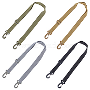 WADORN 4Pcs 4 Colors Nylon Adjustable Tactical Bag Handles, with Plastic Snap Clasps, for Outdoor Camping Hiking, Mixed Color, 82.5~148cm, 1pc/color(FIND-WR0007-74)