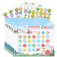 Paper Self Adhesive Reward Stickers, Potty Training Decals for Classroom Students, Kids, Round Shape, Rabbit, 101~255x99~255x0.2~0.3mm(DIY-WH0488-30A)