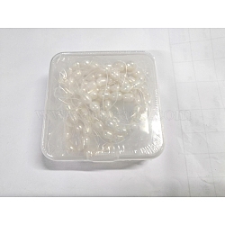 Natural Cultured Freshwater Pearl Beads Strands, Rice, White, 7~9x6~7mm, Hole: 0.7mm, about 20~23pcs/Strand, 7.48 inch(19cm), 5strands/box(PEAR-SZ0001-001)