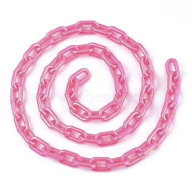 Acrylic Opaque Cable Chains(X-PACR-N009-002F)-2