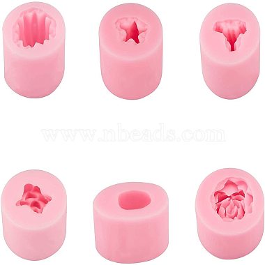 Deep Pink Silicone Candle Molds