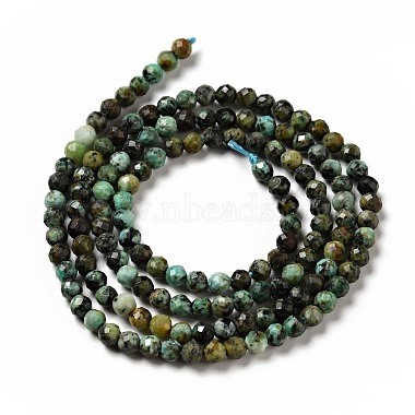 Natural African Turquoise(Jasper) Beads Strands(G-P472-01)-4
