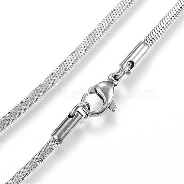 304 Stainless Steel Snake Chain Necklaces(NJEW-G271-04P)-2