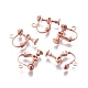 Rack Plated Brass Screw Clip-on Earring Findings(KK-P169-04RG)-1