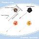 4Pcs 4 Colors Alloy Flower Lapel Pins(JEWB-FG0001-07)-2