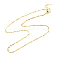 Rack Plating Brass Satellite Chain Necklaces, Long-Lasting Plated, Lead Free & Cadmium Free, Golden, 17.91 inch(45.5cm)(NJEW-K256-01G)