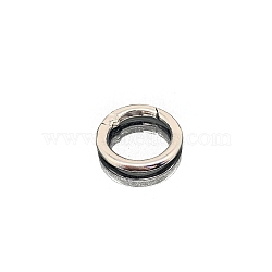 Alloy Spring Gate Rings, Round Rings, for Bag Making, Platinum, 26mm(PW-WG95779-01)