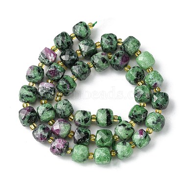 Natural Ruby in Zoisite Beads Strands(G-Q010-A02-01)-3