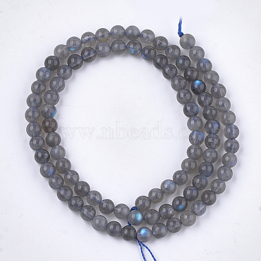 Natural Labradorite Beads Strands(G-S333-6mm-035)-2