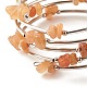 5-bracelets enveloppants en perles d'aventurine rouge naturelle à boucles pour femmes(BJEW-JB01517-05)-5