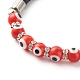 Bracelets de perles de mauvais œil faits à la main(BJEW-JB06379-04)-4