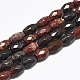 Natural Red Rainbow Jasper Beads Strands(G-S357-A02)-1