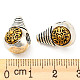 alliage de style tibétain plaqué en rack 3 perles de gourou à trous(PALLOY-Q454-01A)-3