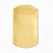 Kraft Paper Wedding Favor Gift Boxes, Pillow, Gold, 6.5x9x2.5cm(CON-WH0037-A-06)