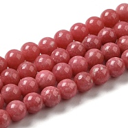 Natural Thulite Beads Strands,  Round, 6mm, Hole: 0.6mm, about 71pcs/strand, 15.55''~15.75''(39.5~40cm)(G-Z044-A02-01)