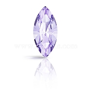 Preciosa&reg MAXIMA Crystal Fancy Stones, Czech Crystal, 435 14 615 Navette(Horse Eye), Dura Foiling, 20310 Violet, 8x4mm(X-PRC-FG8-20310)