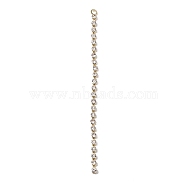 Brass Crystal Rhinestone Cup Chain Big Pendants, Tassel Pendants, Light Gold, 70x3x2mm, Hole: 2mm(KK-A167-03KCG)