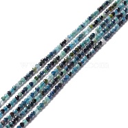 Natural Tourmaline Beads Strands, Faceted, Round, 2mm, Hole: 0.5mm, about 208pcs/strand, 15.35''(39cm)(G-A021-04A)