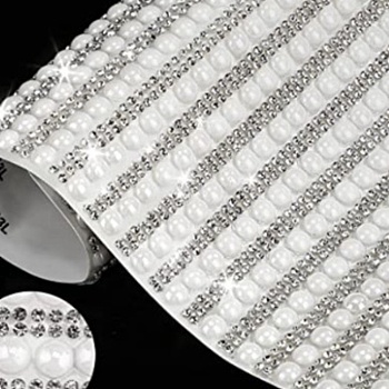 Iron On Rhinestone Glue Sheets, For Trimming Cloth, Shoes and Bags, White, 238x197x2mm