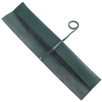 PU Leather Drumstick Storage Pouch, Drumstick Sleeve, Dark Slate Gray, 435x60x34mm