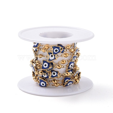 Ion Plating(IP) Enamel Butterfly with Evil Eye Link Chains(CHS-G020-01G-03)-3
