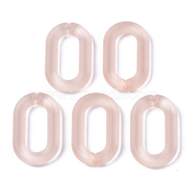 LightSalmon Oval Acrylic Quick Link Connectors