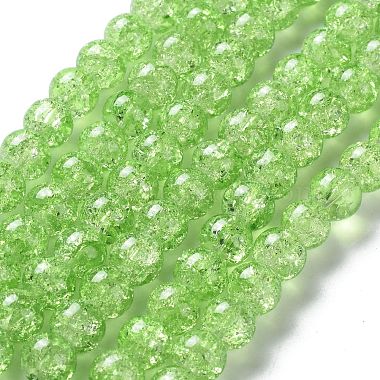 Spray Painted Crackle Glass Beads Strands(CCG-Q001-10mm-11)-5
