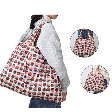 4Pcs 4 Styles Foldable Eco-Friendly Nylon Grocery Bags(ABAG-SZ0001-12)-6