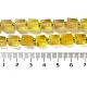 自然な黄色の蛍石ビーズストランド(G-G053-B07-01)-5