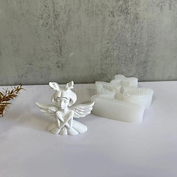 DIY Angel Princess Figurine Display Decoration DIY Silicone Molds, Resin Casting Molds, for UV Resin & Epoxy Resin Craft Making, Antler, 9x9.5x2.8cm, Inner Diameter: 7.3x7.4cm(SIMO-B008-02D)