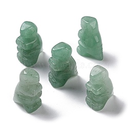 Natural Green Aventurine Carved Healing Dinosaur Figurines, Reiki Energy Stone Display Decorations, 18x12.5~14x26~26.5mm(G-B062-07B)