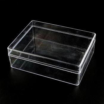 Rectangle Plastic Bead Storage Containers, Clear, 16x12x5.5cm