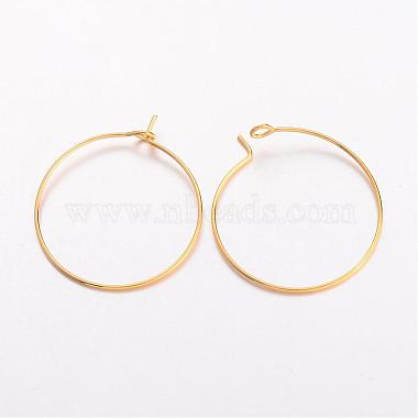 Brass Wine Glass Charm Rings Hoop Earrings(X-EC067-2NFG)-2