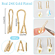 20Pcs Rack Plating Brass Earring Hooks(KK-SC0004-61-RS)-2