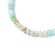 Faceted Rondelle Glass Beaded Necklace for Women(NJEW-M208-01C)-4