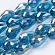 Electroplate Glass Beads Strands(X-EGLA-D015-15x10mm-31)-3