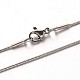 304 Stainless Steel Snake Chain Necklaces(NJEW-M124-11P)-1