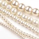 Perles en verre nacré rondes teintes(HY-X0002-01)-1