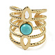 Synthetic Turquoise Finger Rings(RJEW-U027-08G-03)-2