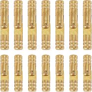 CHGCRAFT 20 Pcs 2 Style Brass Column Hinge, with Screw, Jewelry Box Accessories, Golden, 10pcs/style(FIND-CA0001-76G)