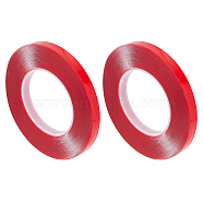 Acrylic Double-Sided Adhesive Tape, Heavy Duty Traceless Tape, Waterproof Tape for Arts & Craft, Dark Red, 1.2x0.1cm, 10m/roll(AJEW-WH0326-66)