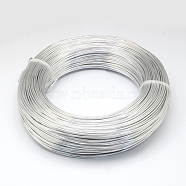 Aluminum Wire, Bendable Metal Craft Wire, for DIY Jewelry Craft Making, Silver, 6 Gauge, 4mm, 16m/500g(52.4 Feet/500g)(AW-S001-4.0mm-01)
