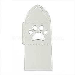 Carbon Steel Cutting Dies Stencils, for DIY Scrapbooking/Photo Album, Decorative Embossing DIY Paper Card, Dog Footprint Pattern, Matte Platinum Color, 14.3x5.75x0.07cm(DIY-P011-15)