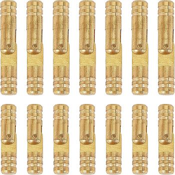 CHGCRAFT 20 Pcs 2 Style Brass Column Hinge, with Screw, Jewelry Box Accessories, Golden, 10pcs/style